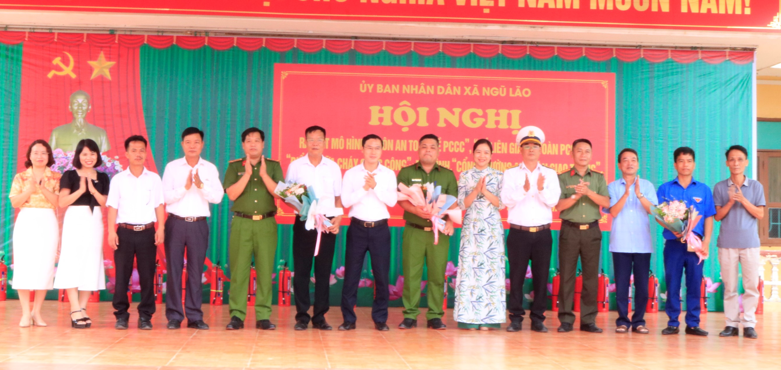 Xã Ngũ Lão (Thủy Nguyên): Ra mắt mô hình bảo đảm an toàn PCCC và ATGT cổng trường học